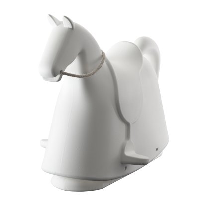 Rocky Schaukelpferd, Weiß