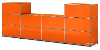 USM Haller Theke Typ 3, Reinorange RAL 2004, 50 cm