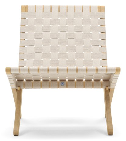 MG501 Cuba Sessel, Eiche geölt, Baumwollgurte natur