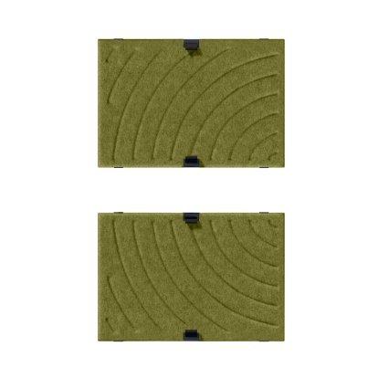 USM Soft Panel Mono für USM Haller Regale, 50 cm x 35 cm, Grün, Rund