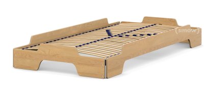 Rolf Heide Stapelliege, 90 x 190, Birke geölt, Massivholzrahmen