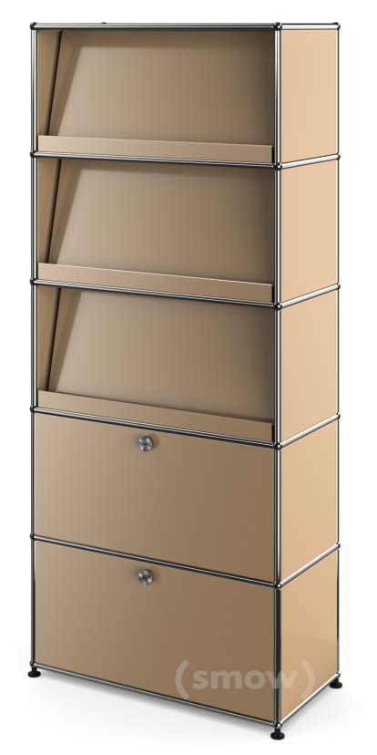 USM Haller Aktenregal mit 3 Schrägtablaren, USM beige