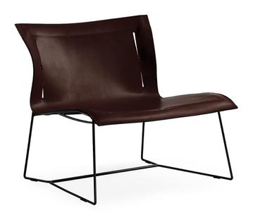 Cuoio Lounge Sessel Leder Saddle coffee